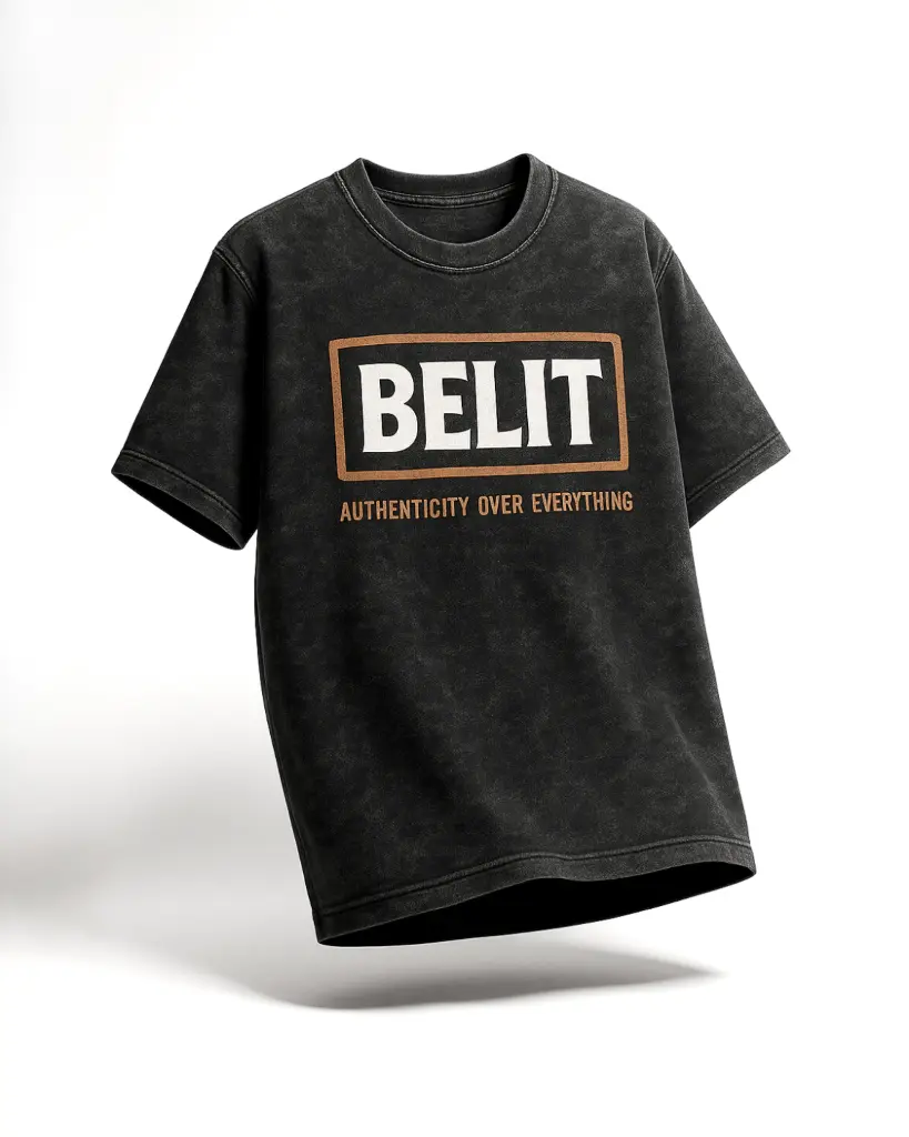 BELIT Classic Acid Wash Premium Oversized T-shirt (S)