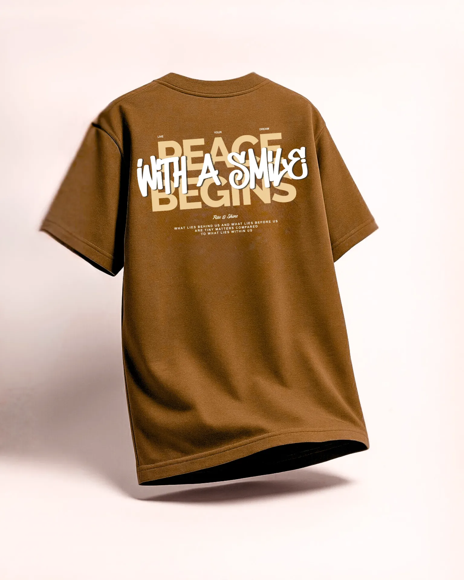 [test] Peace Begins Premium Oversized T-shirt (S)