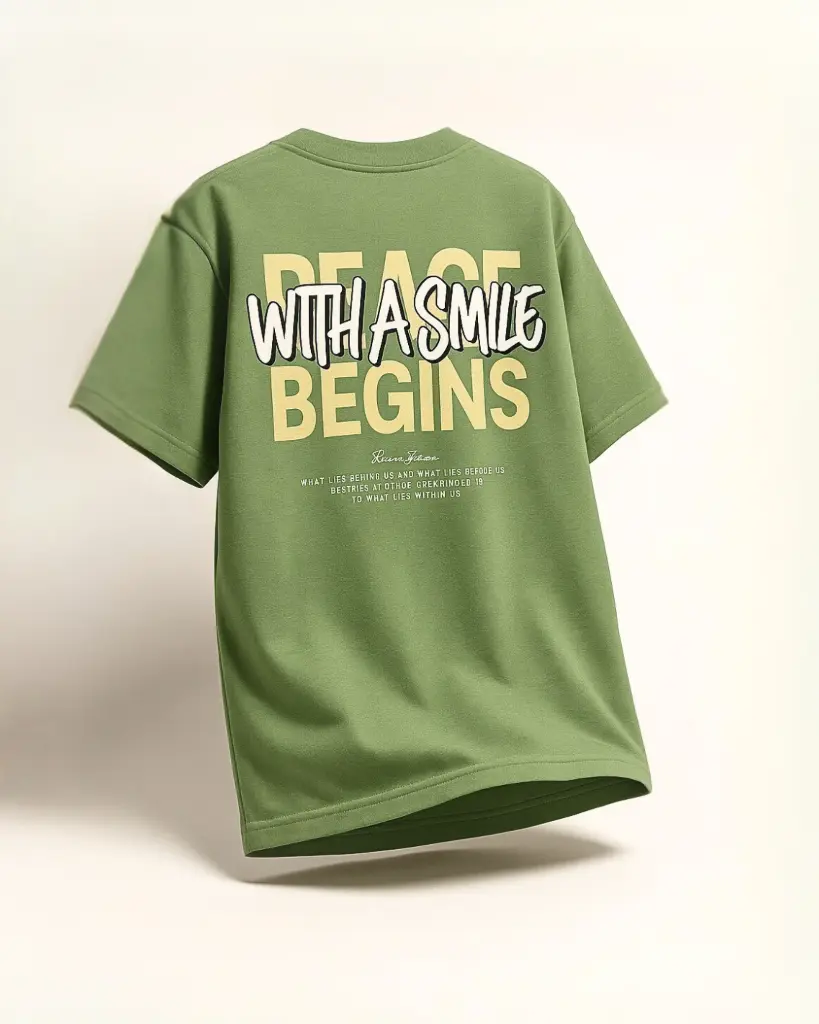 Peace Begins Premium Oversized T-shirt (S)