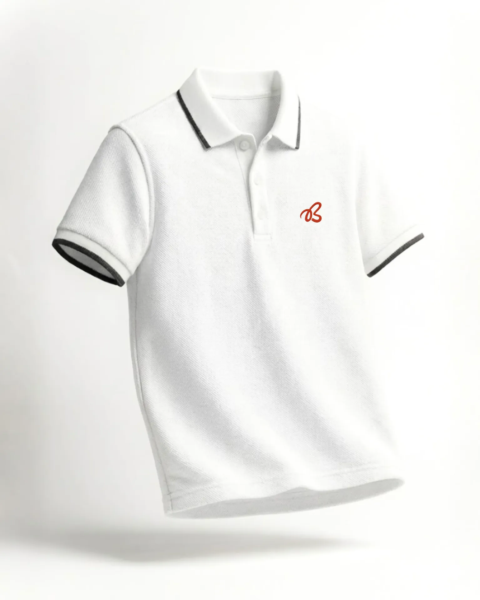 [test] Classic White Signature Polo (S)