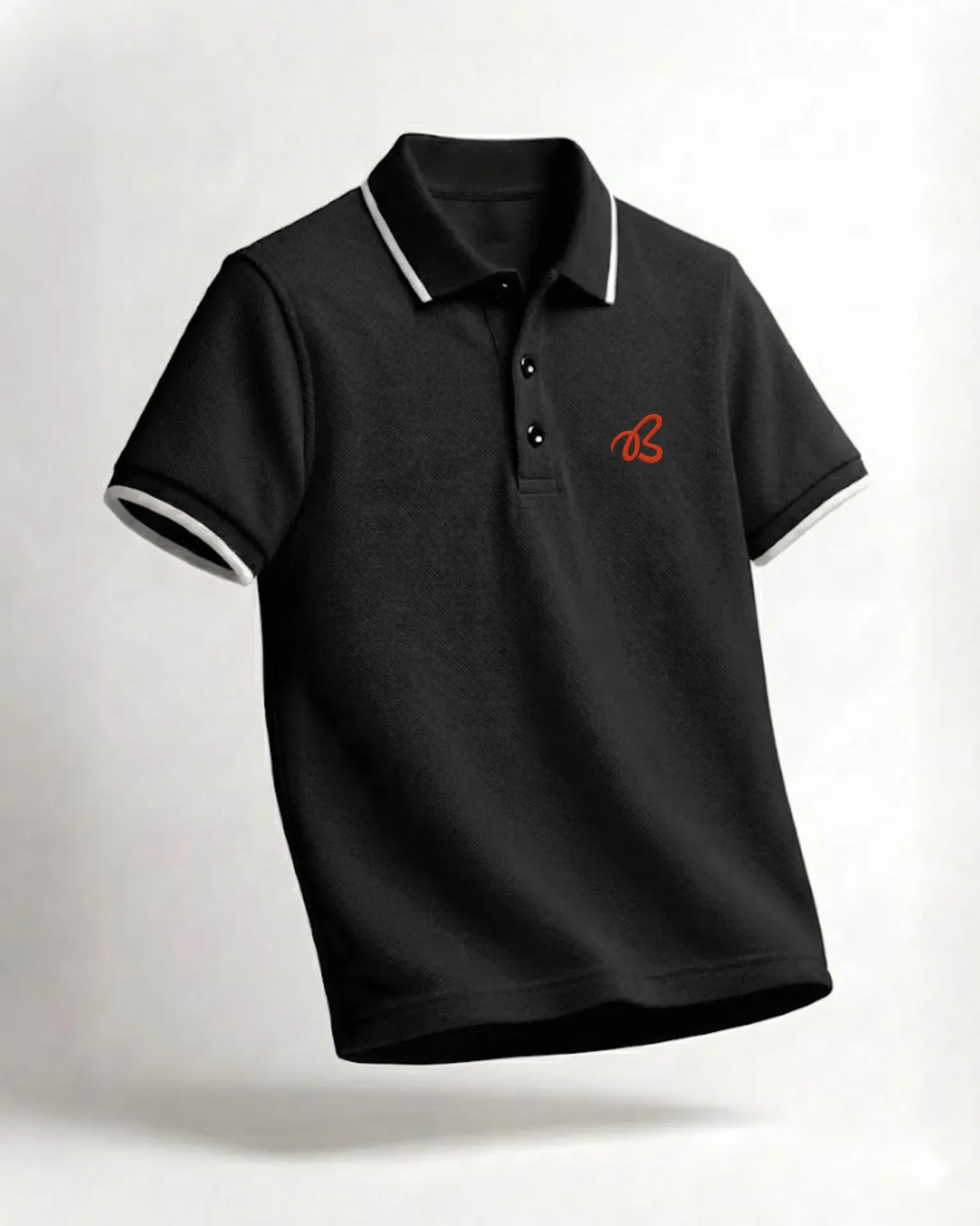 [test] Classic Black Signature Polo (S)