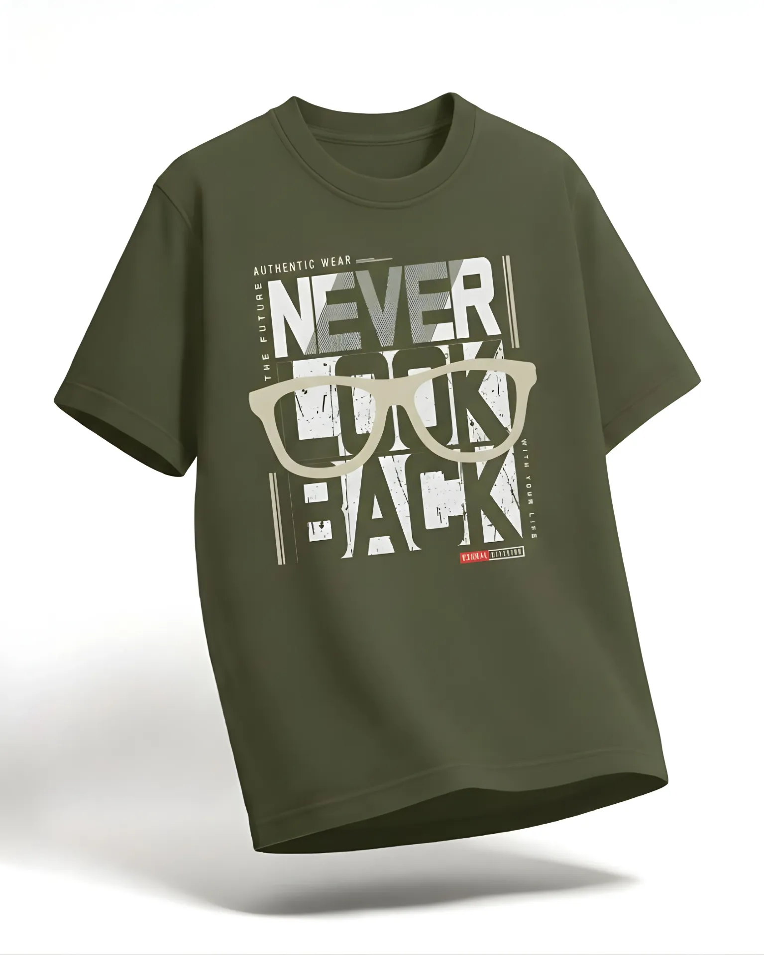 Never Look Back Regular Fit T-Shirt
