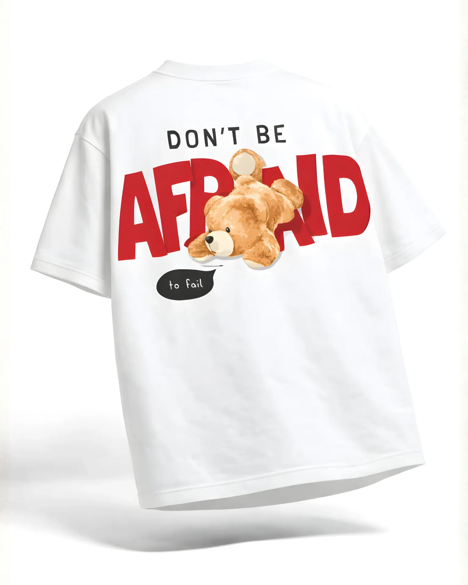 [test] Don't Be Afraid Comfort Oversized T -shirt (S)