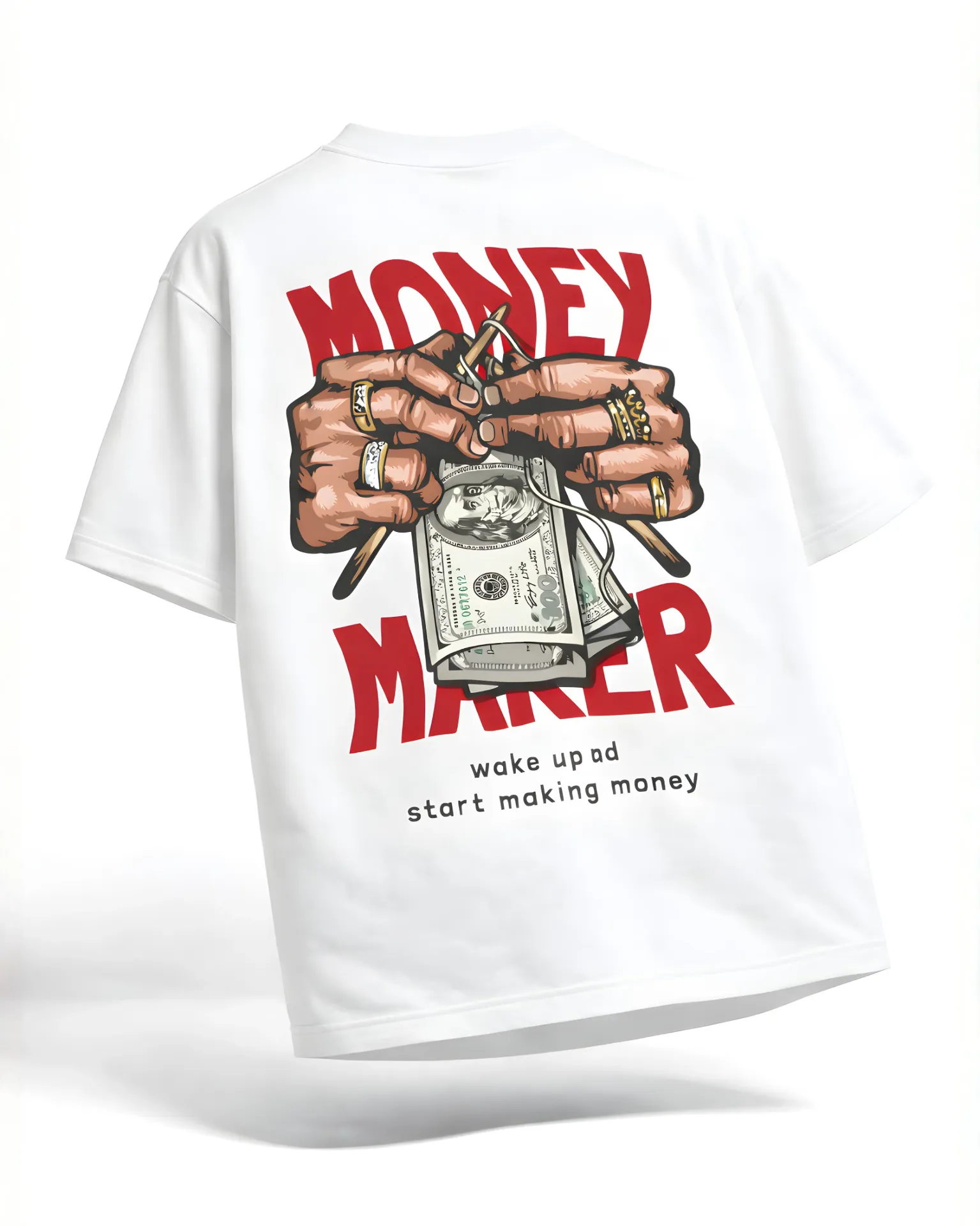 [test] Money Maker Comfort Oversized T -shirt (S)