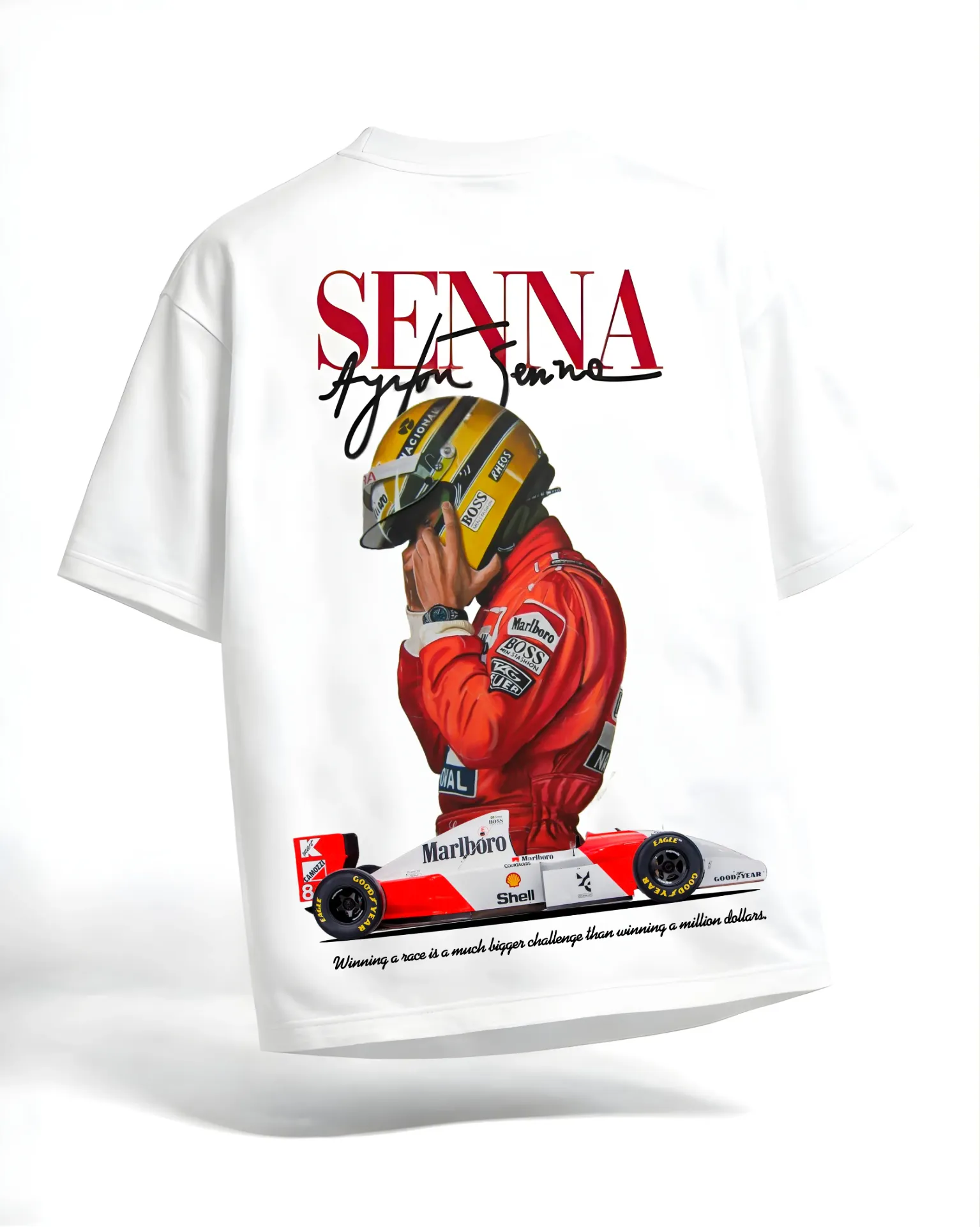 [test] Eternal Senna Comfort Oversized T -shirt (S, White)