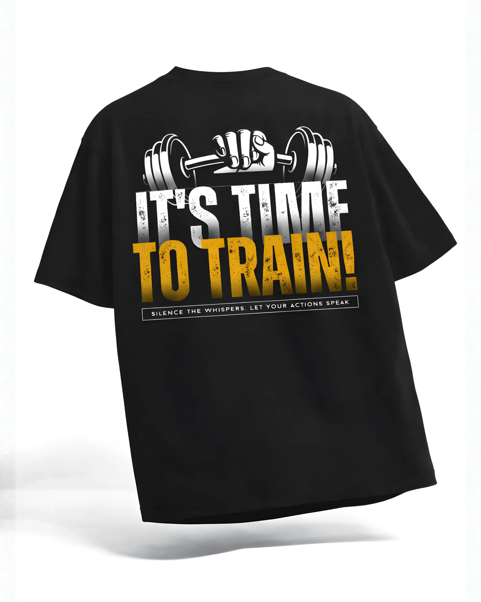 [test] Gym Grind – Black Edition Comfort Oversized T -shirt (S)