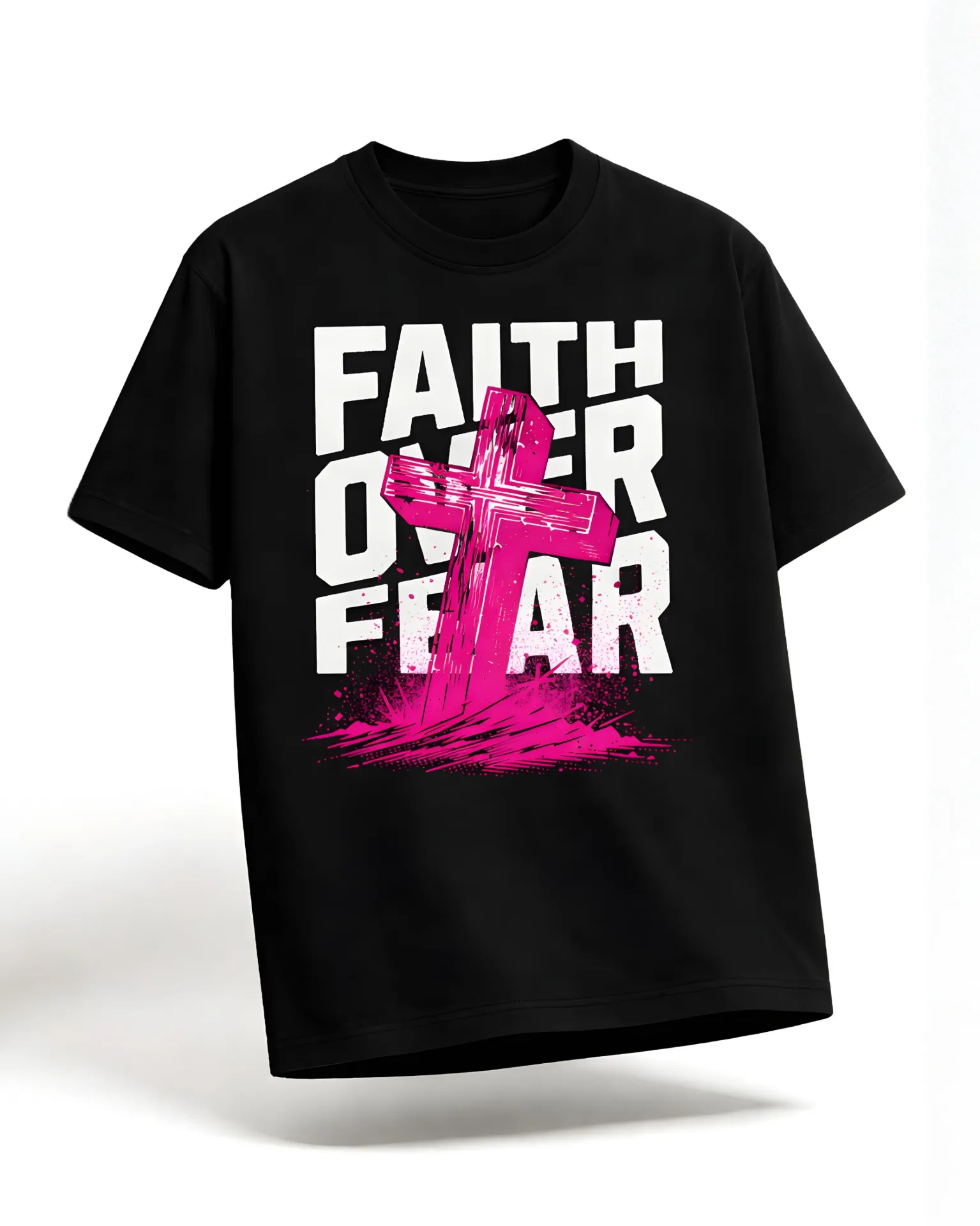 Faith Over Fear Regular Fit T-Shirt (S)